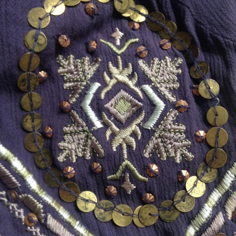 Free People beaded blouse - Picture 4 of 5